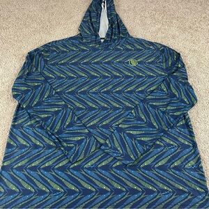 Googan Squad Hoodie Mens XXL Performance Fishing Lure Tackle Angler 235